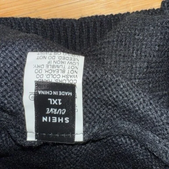 Retro Boho Floral Patched Drop Shoulder Open front Sweater Cardigan - NWOT - Picture 15 of 16